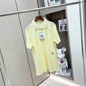 网眼布棉质短袖Polo 衫 高仿巴宝莉T恤/POLO衫