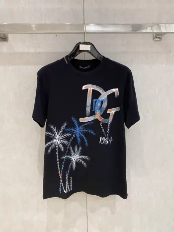 新款短袖圆领T恤 高仿杜嘉班纳T恤/POLO衫