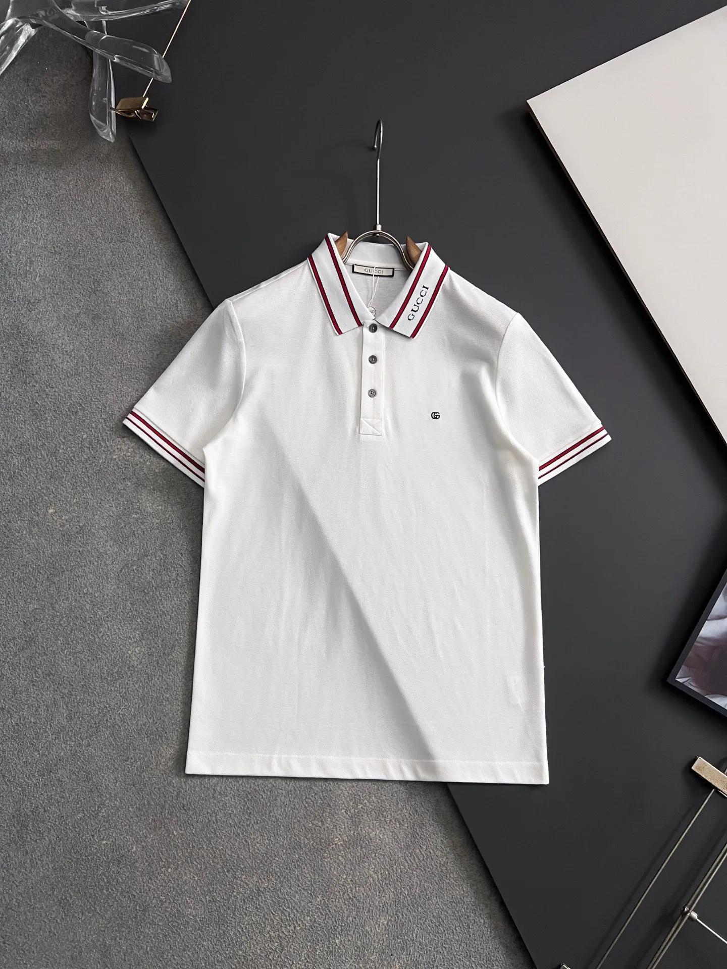 古奇 春夏新款男士短袖Polo衫 古奇 春夏新款男士短袖Polo衫