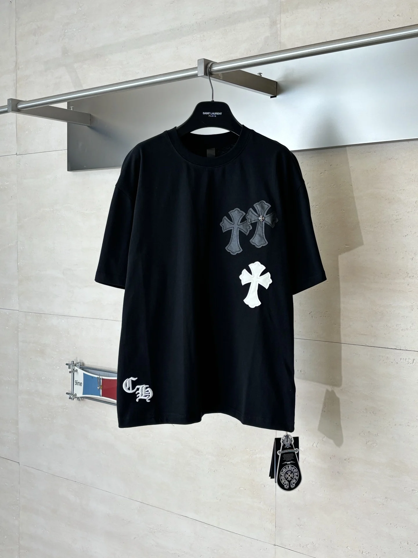 克罗心 十字皮标短袖T恤 克罗心 十字皮标短袖T恤