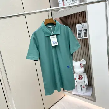 网眼布棉质短袖Polo 衫 高仿巴宝莉T恤/POLO衫