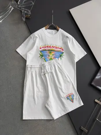 2026 New High Sleeve T-Shirt Set Replica Casablanc Tshirts and Polos