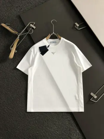 金属三角标口袋短袖 高仿普拉达T恤/POLO衫