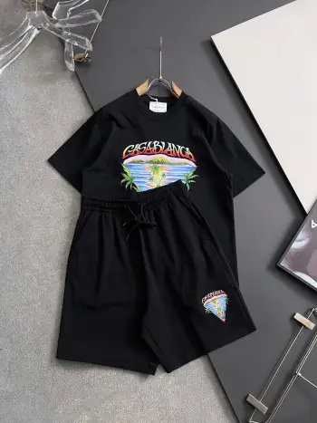 2026 New High Sleeve T-Shirt Set Replica Casablanc Tshirts and Polos