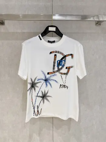 新款短袖圆领T恤 高仿杜嘉班纳T恤/POLO衫