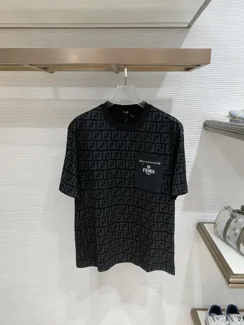 春夏新款圆领短袖T恤衫 高仿芬迪T恤/POLO衫