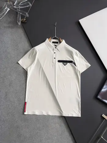 夏季男士速干薄料翻领短袖衫 高仿普拉达T恤/POLO衫