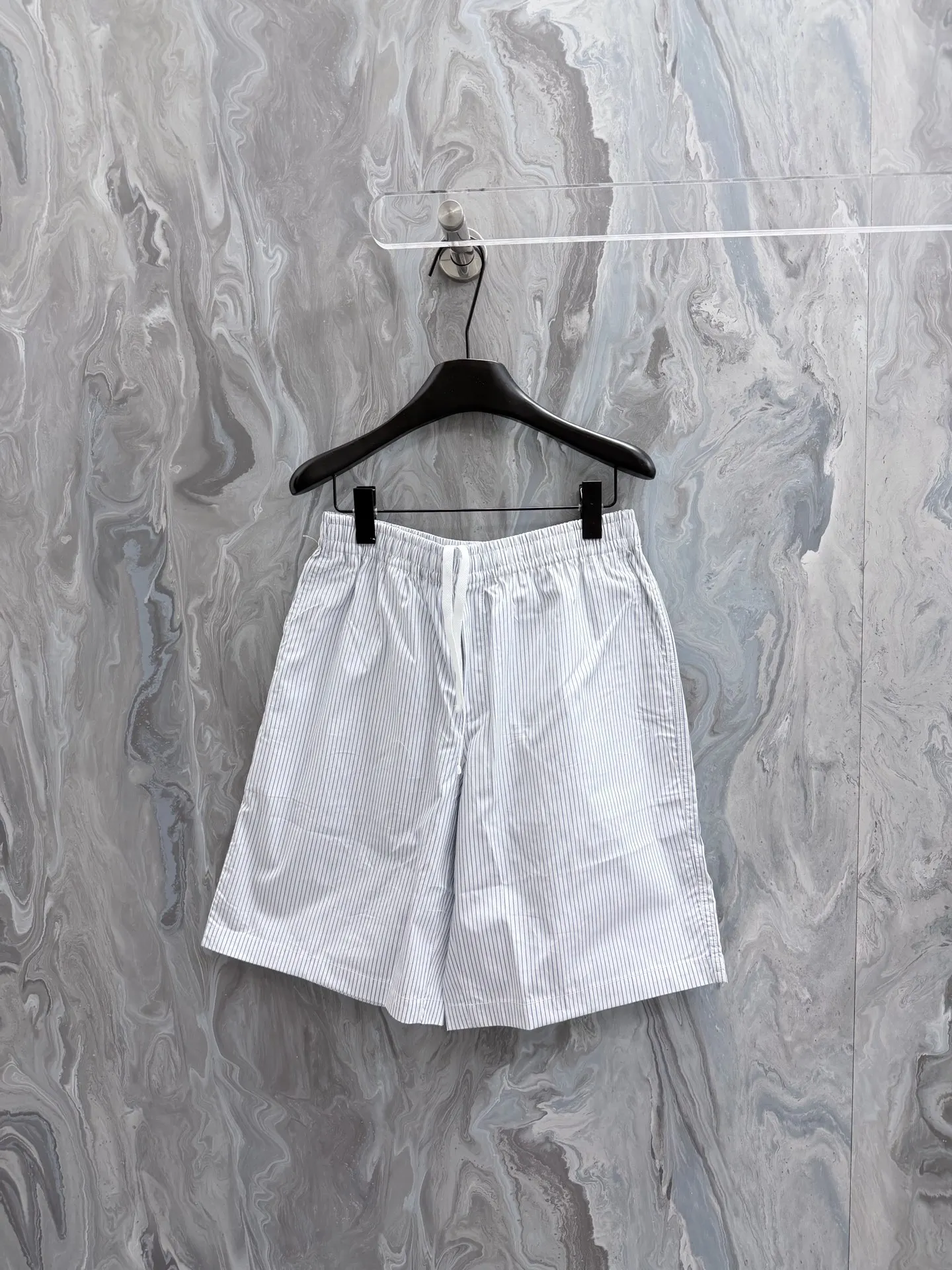 古奇 细条纹棉短裤 古奇 细条纹棉短裤