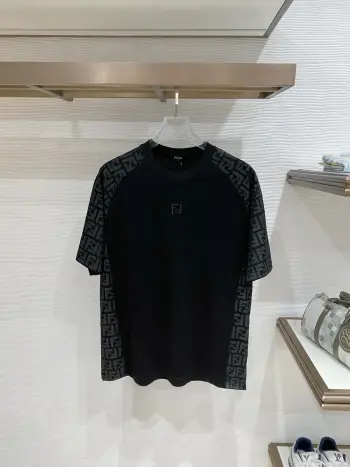 春夏新款圆领短袖T恤衫 高仿芬迪T恤/POLO衫