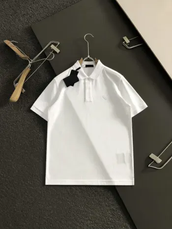 重工三角贴布短袖 高仿巴宝莉T恤/POLO衫