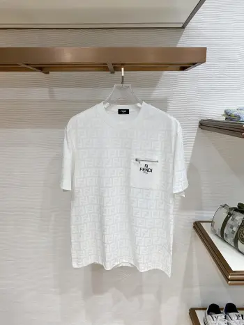 春夏新款圆领短袖T恤衫 高仿芬迪T恤/POLO衫