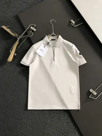 重工袖蝴蝶绣口短袖 高仿蒙口T恤/POLO衫