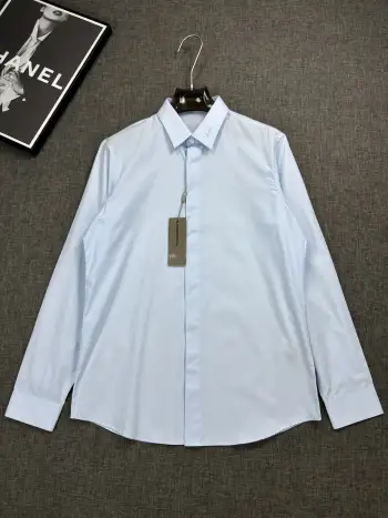 超密织面料方领长袖衬衫. 高仿迪奥衬衫