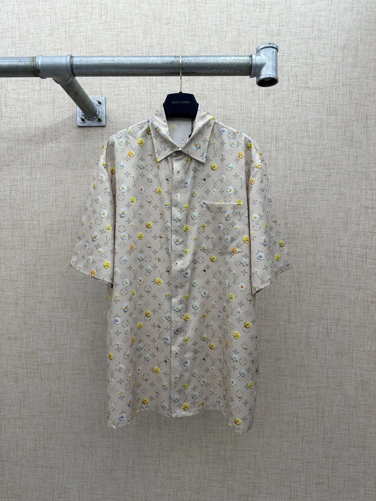 LV 桑蚕丝短袖衬衫