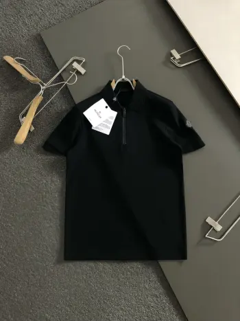 重工袖蝴蝶绣口短袖 高仿蒙口T恤/POLO衫