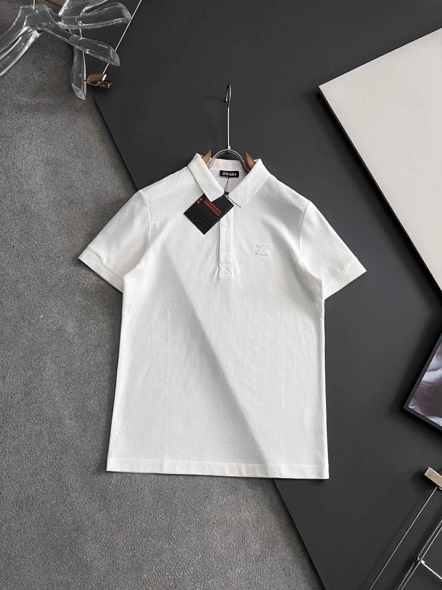 杰尼亚 夏新款男士短袖Polo衫