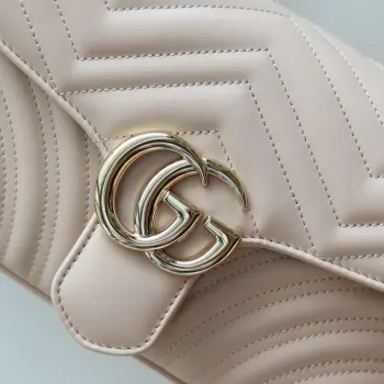 446744 波浪纹链条包 女士斜挎包 高仿古奇女包