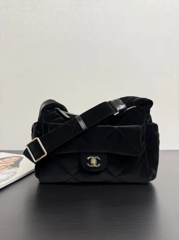 99550 滑雪包 黑色小号 女士斜挎包 高仿香奈儿女包