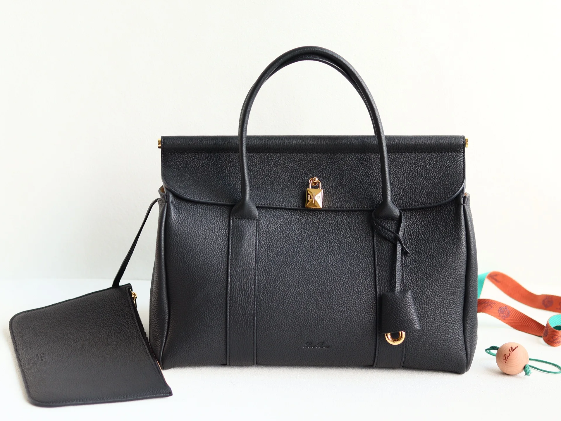 Loro Piana Flip-top textile handbag women s tote bag Loro Piana Flip-top textile handbag women s tote bag