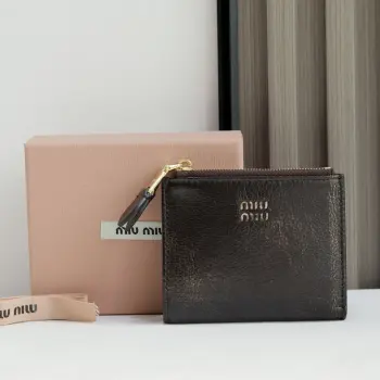 5MV017 进口顶级羊皮新款小夹 钱夹 高仿缪缪钱包