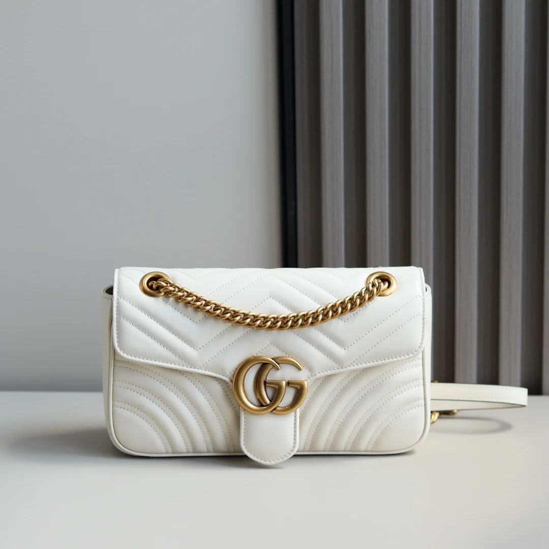 古奇 446744 波浪纹链条包 女士斜挎包