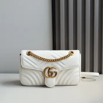 446744 波浪纹链条包 女士斜挎包 高仿古奇女包