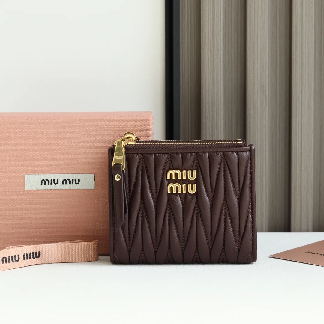 缪缪 5MV017 新款羊皮小夹  钱夹