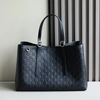 815214  GG图案购物袋 女士单肩包 高仿古奇女包