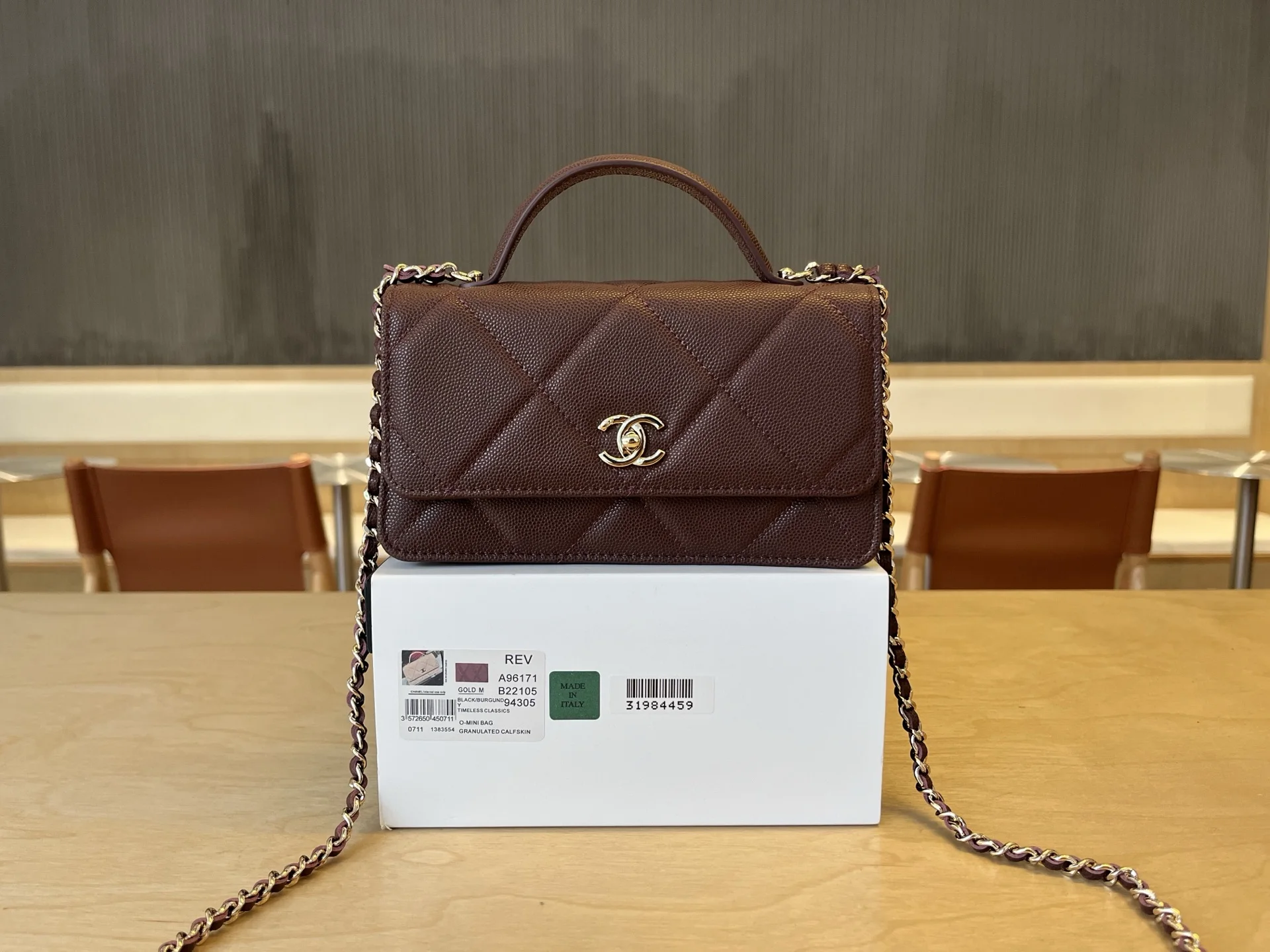 Chanel A96171 Large Diamond Pattern Double-layer Accordion Bag Women s Crossbody Bag Chanel A96171 Large Diamond Pattern Double-layer Accordion Bag Women s Crossbody Bag