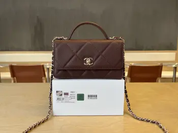 A96171 Large Diamond Pattern Double-layer Accordion Bag Women s Crossbody Bag Replica Chanel womens bags