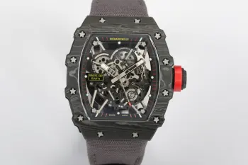 一体机芯 白宝石避震双发条腕表 男士机械腕表 高仿理查米尔男士腕表