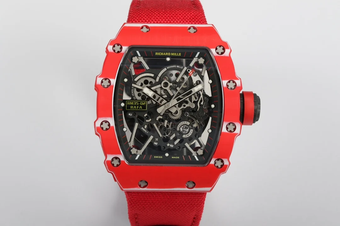 理查米尔 一体机芯 白宝石避震双发条腕表 男士机械腕表