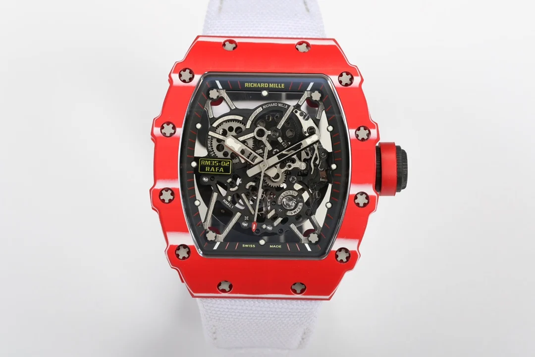 理查米尔 一体机芯 白宝石避震双发条腕表 男士机械腕表