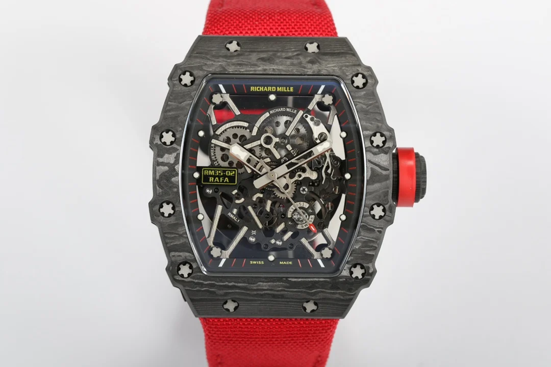 理查米尔 一体机芯 白宝石避震双发条腕表 男士机械腕表