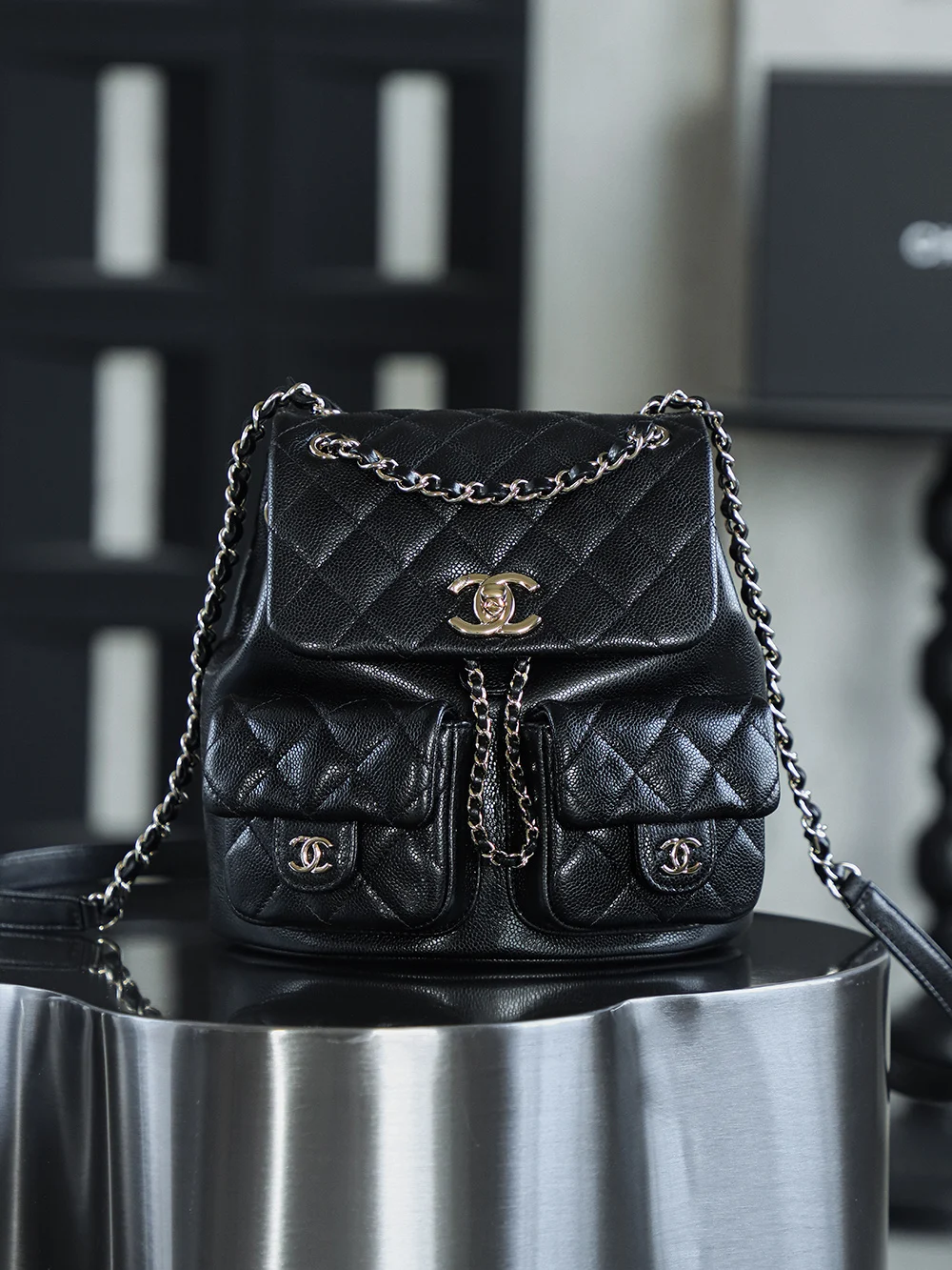 Chanel Frog Backpack Double Shoulder Bag
