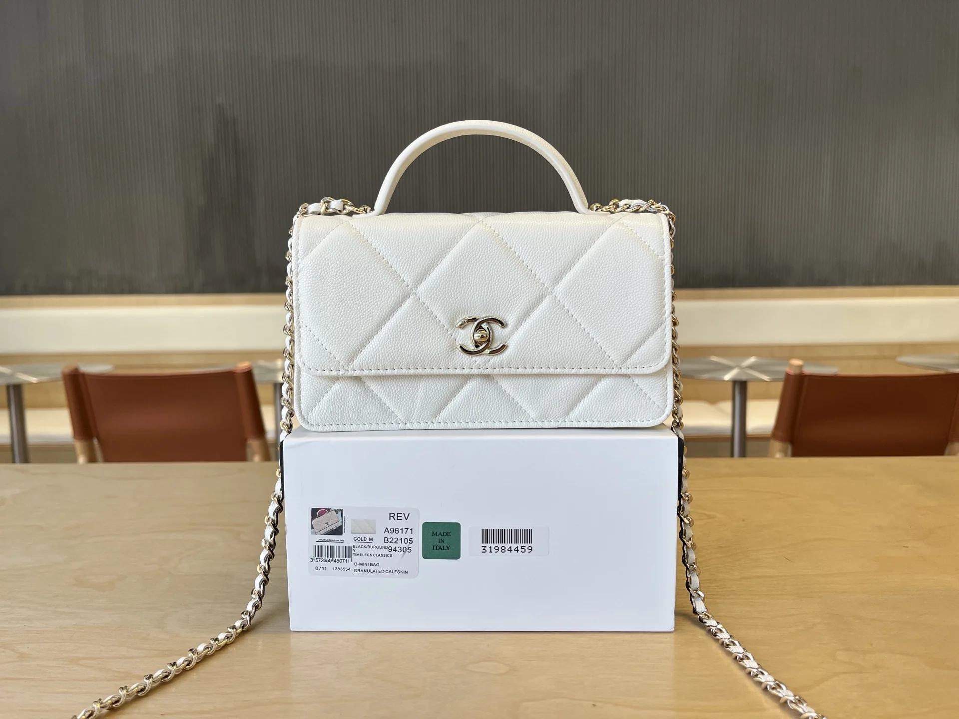 Chanel A96171 Large Diamond Pattern Double Layer Accordion Bag Women s Crossbody Bag Chanel A96171 Large Diamond Pattern Double Layer Accordion Bag Women s Crossbody Bag