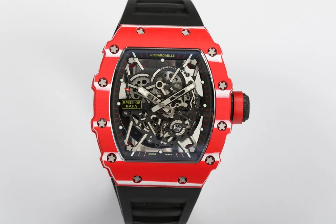 理查米尔 一体机芯 白宝石避震双发条腕表 男士机械腕表