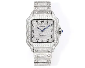 True Moissanite Starry Sky Series Men s Mechanical Watch Replica  Cartier Mens Watches