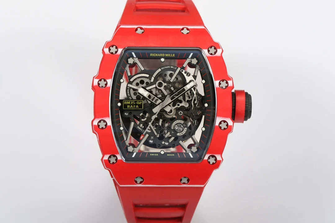 理查米尔 一体机芯 白宝石避震双发条腕表 男士机械腕表