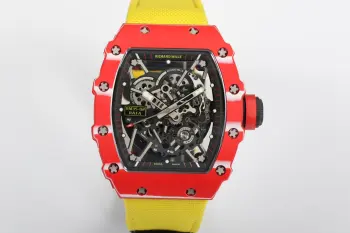 一体机芯 白宝石避震双发条腕表 男士机械腕表 高仿理查米尔男士腕表