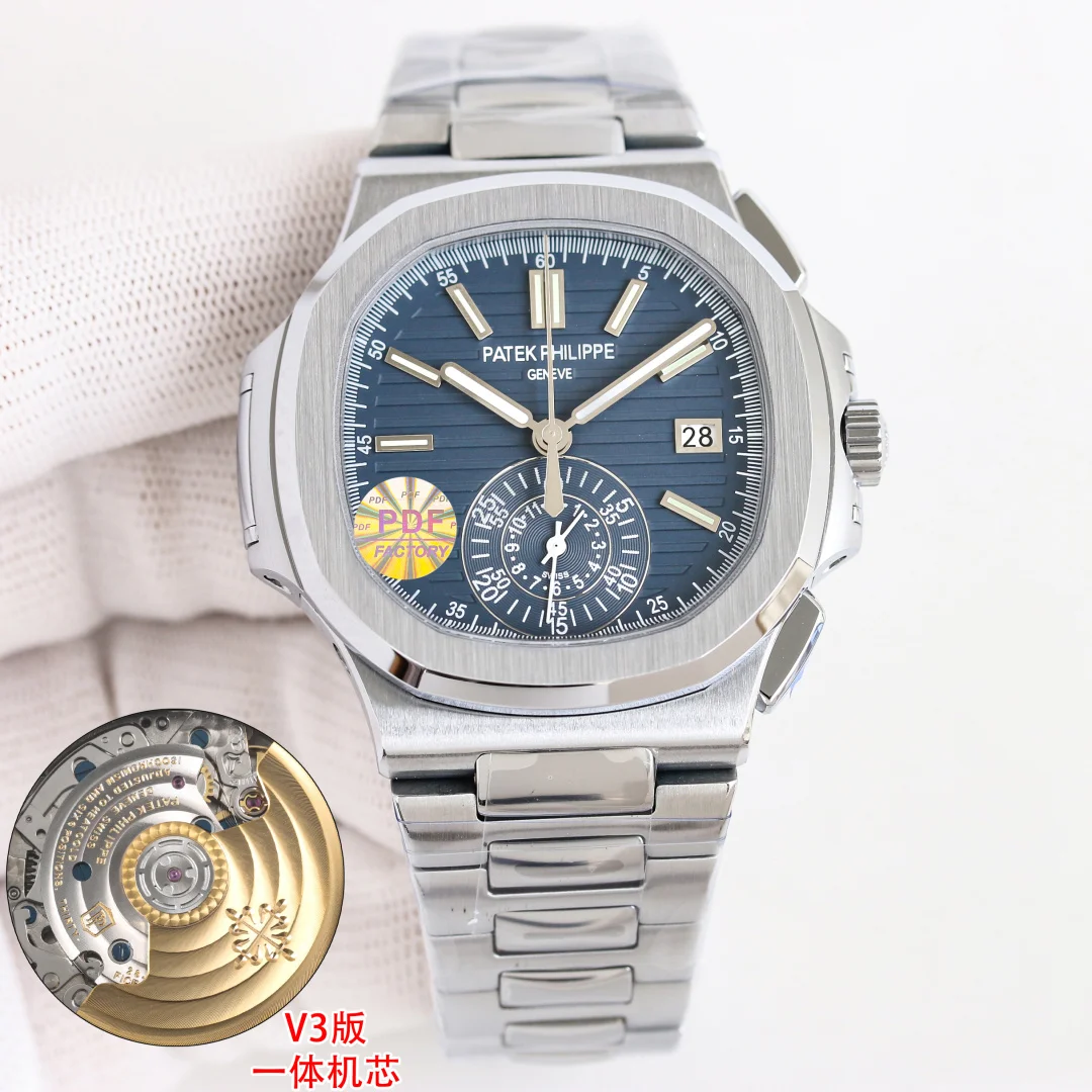 百达翡丽 5980 多功能计时码表  男士多功能机械腕表