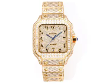 True Moissanite Starry Sky Series Men s Mechanical Watch Replica  Cartier Mens Watches