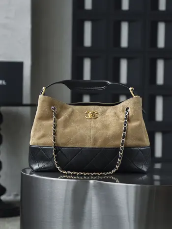 Suede Color-Block Bag Women s Crossbody Bag Replica Chanel womens bags