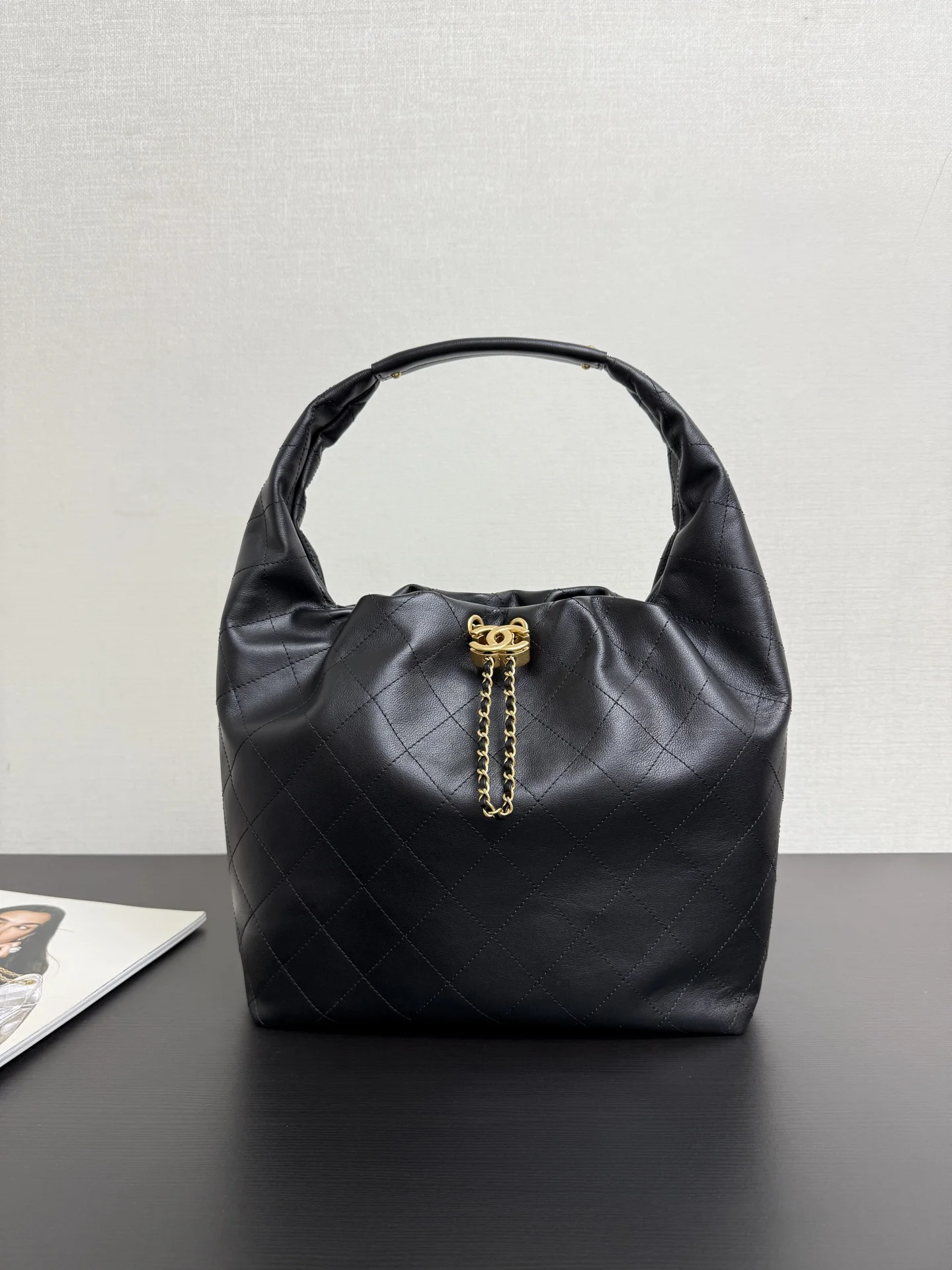 Chanel 99533 Small Cowhide Hippie Bag Women s Shoulder Bag