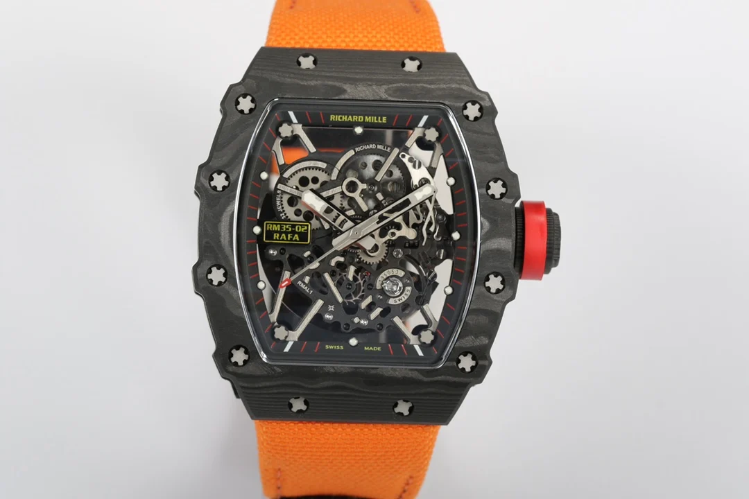 理查米尔 一体机芯 白宝石避震双发条腕表 男士机械腕表