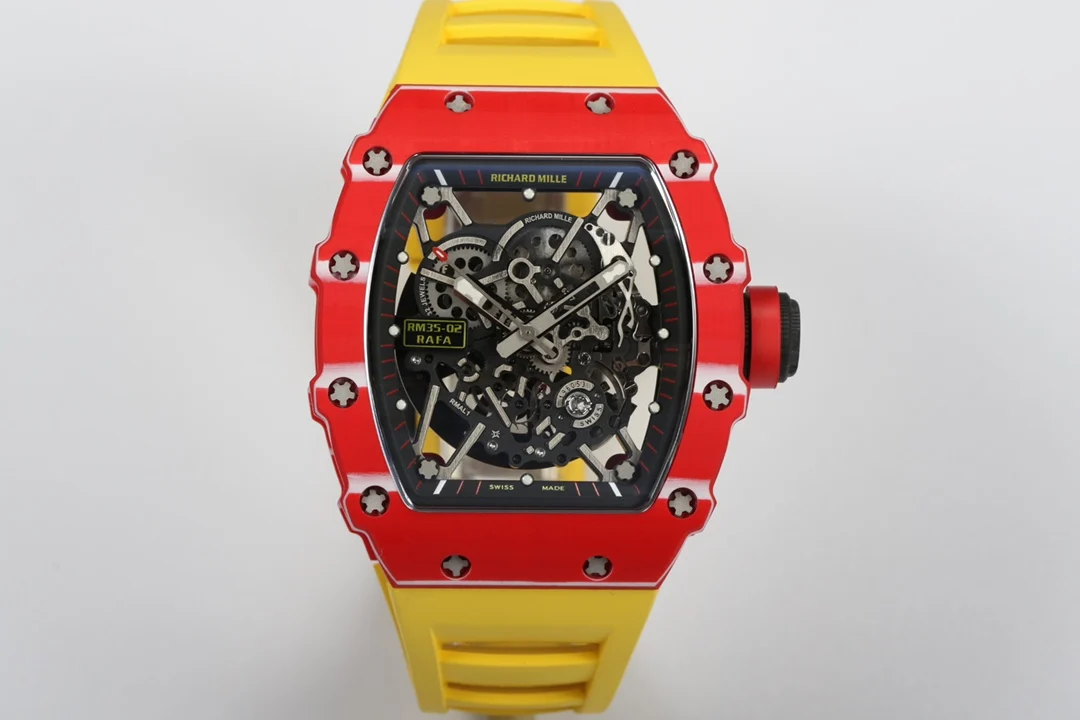 理查米尔 一体机芯 白宝石避震双发条腕表 男士机械腕表