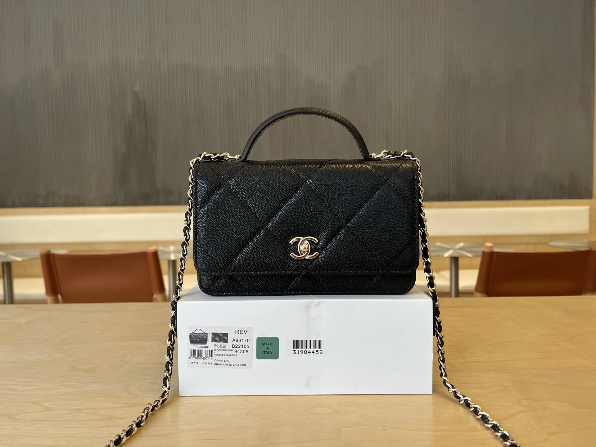 Chanel A96170 Large Diamond Pattern Double Layer Accordion Bag Women s Crossbody Bag Chanel A96170 Large Diamond Pattern Double Layer Accordion Bag Women s Crossbody Bag