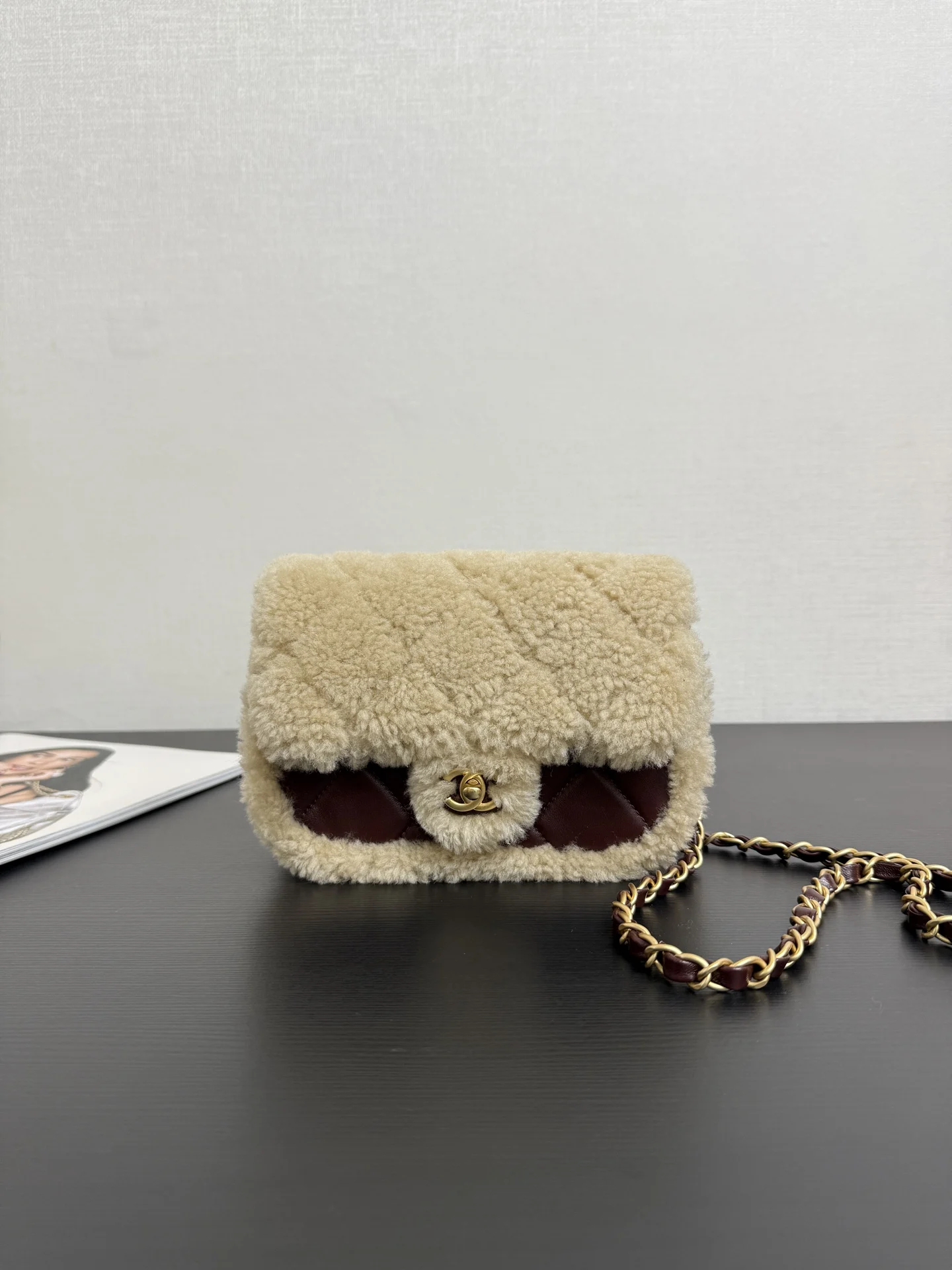 Chanel 99411 Teddy Bear Melard Bag Women s Crossbody Bag
