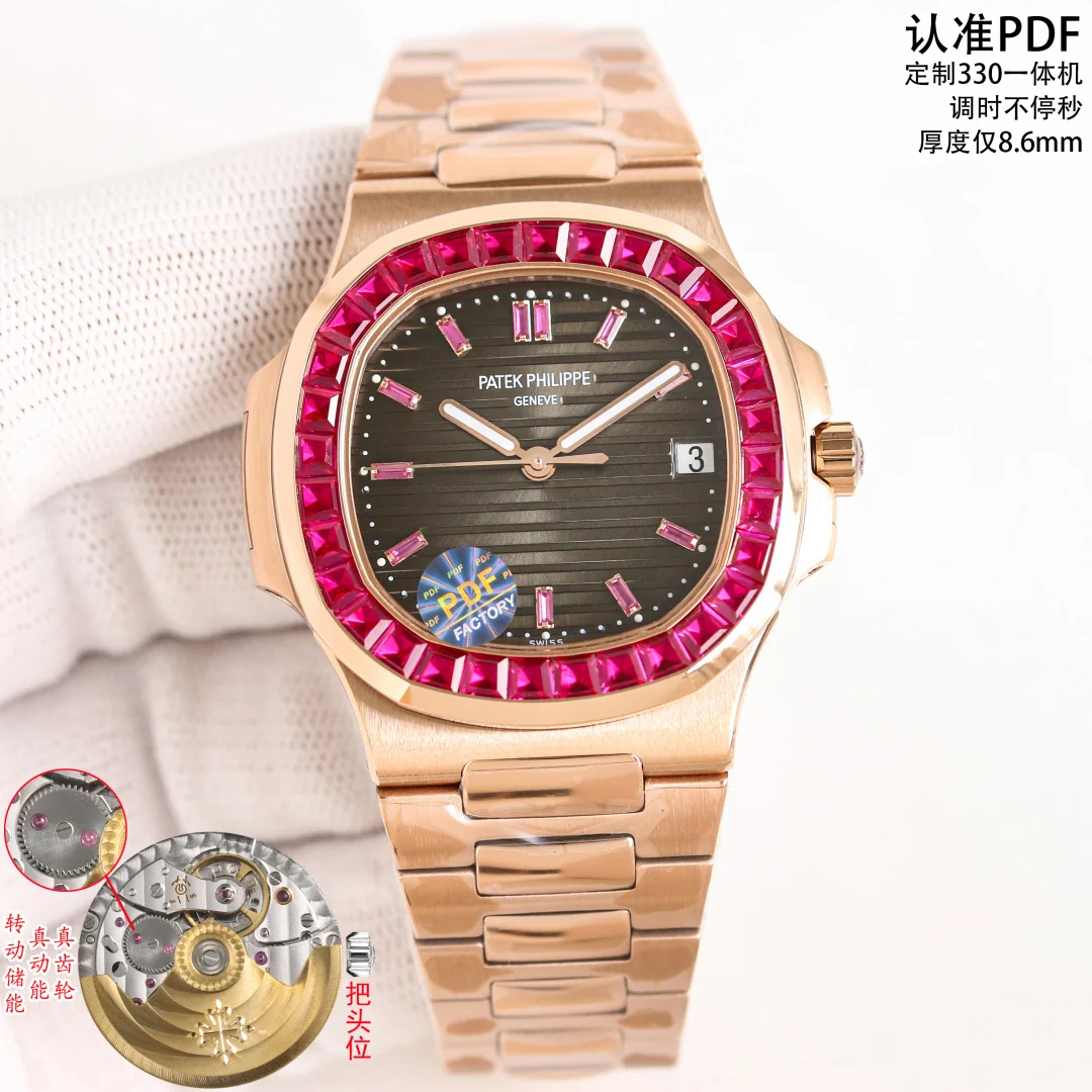 百达翡丽 5723 最新款镶砖腕表 男士机械腕表