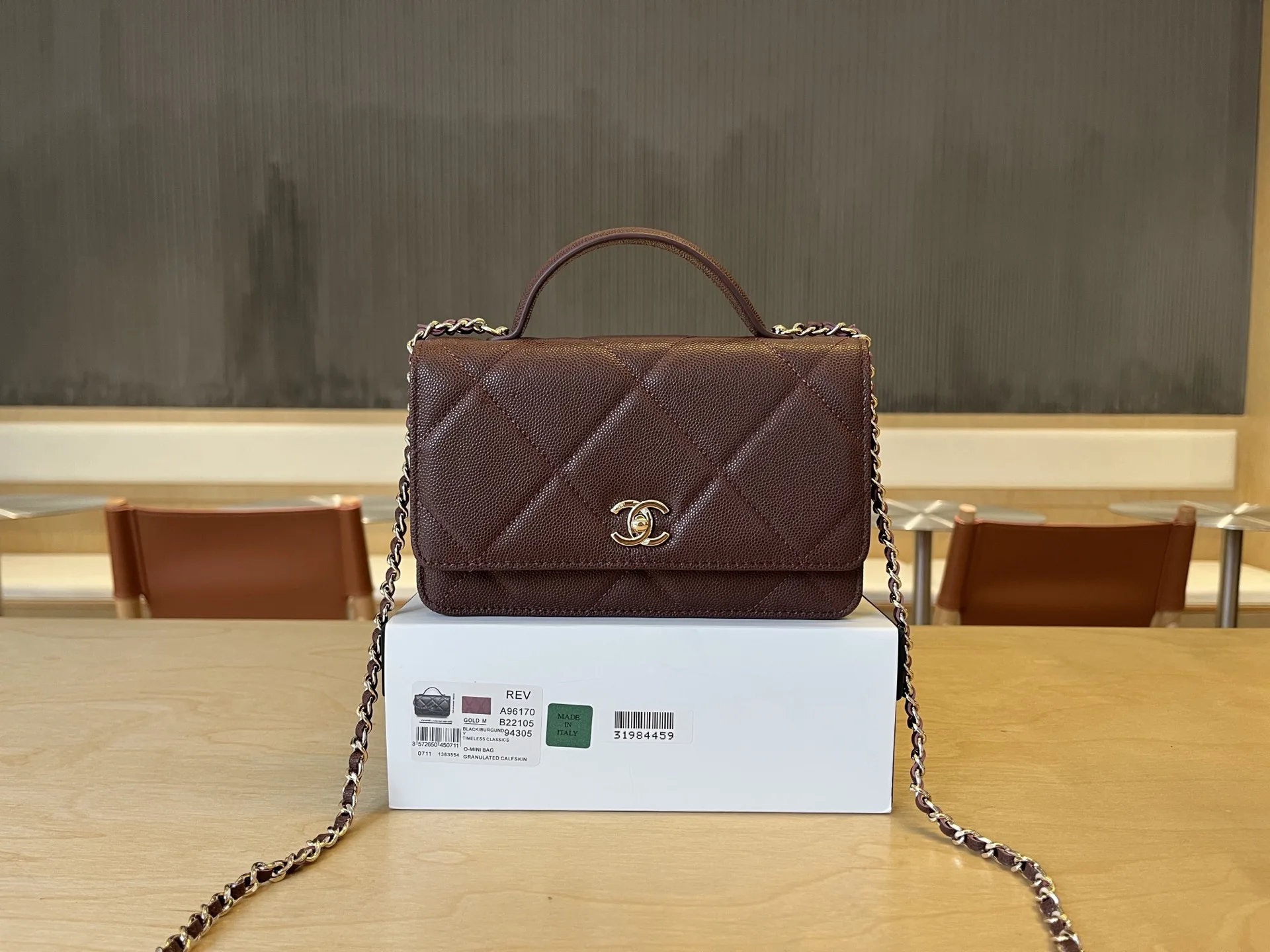 Chanel A96170 Large Diamond Pattern Double Layer Accordion Bag Women s Crossbody Bag Chanel A96170 Large Diamond Pattern Double Layer Accordion Bag Women s Crossbody Bag